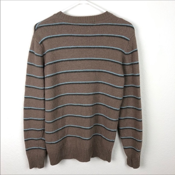 Ezekiel Wool Sweater. Tan with a light blu… - Picture 7 of 7